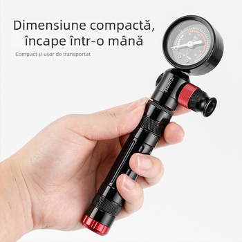 Pompa manuală pentru bicicletă JetCool CB-10018, 120 psi, duză Beautiful Mouth