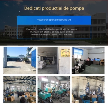 Pompa manuală pentru mingi; potrivită pentru baschet și fotbal; corp din plastic; umflare manuală