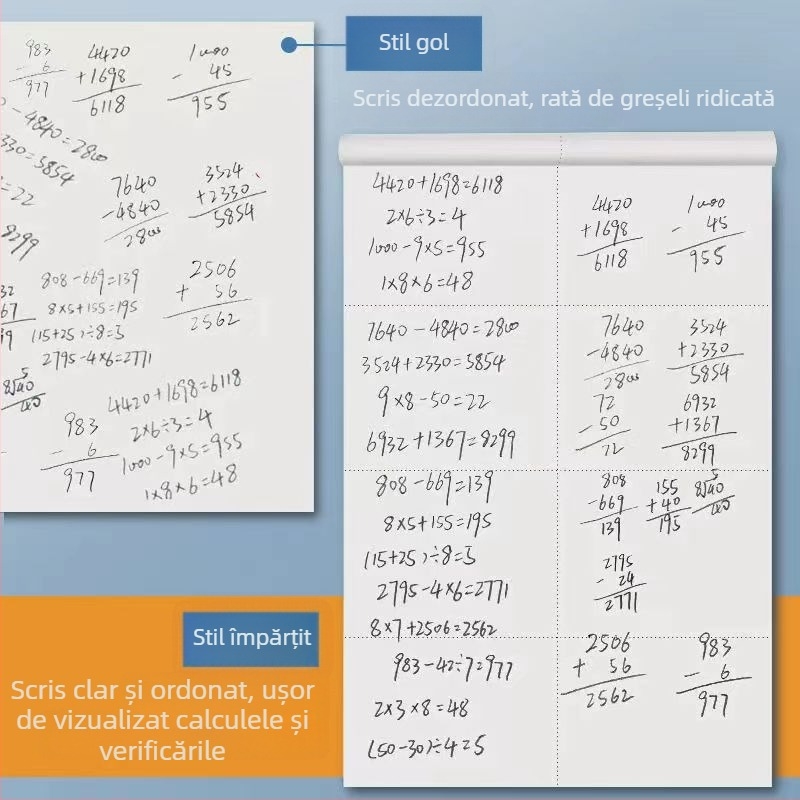 Mary 16K caiet de schițe secționat pentru elevi — stil plic, imprimare siglă disponibilă, personalizare