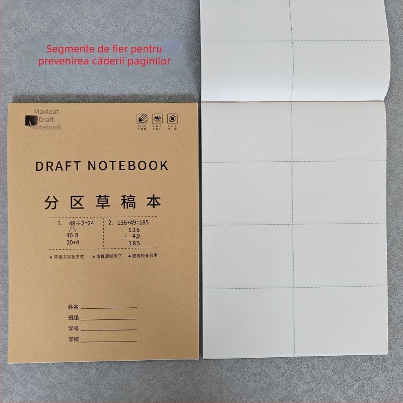 Mary 16K caiet de schițe secționat pentru elevi — stil plic, imprimare siglă disponibilă, personalizare