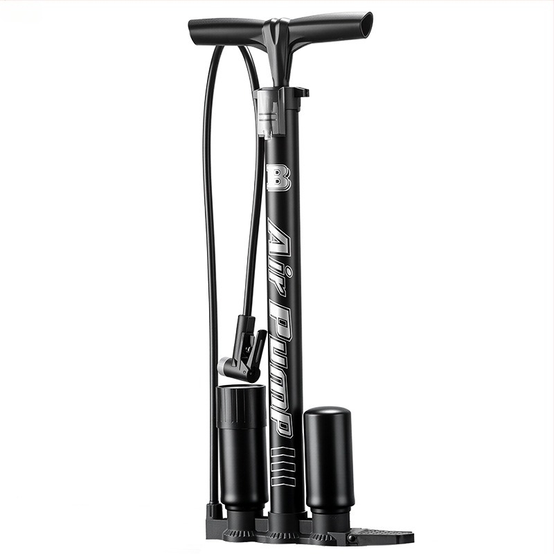 Pompa manuală pentru bicicletă cu manometru și duză universală, Enjoy, corp din fier, până la 160 psi