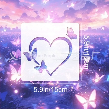 Șablon de desen din PET SJX-182 pentru trasare și pictură, temă Ziua Îndrăgostiților