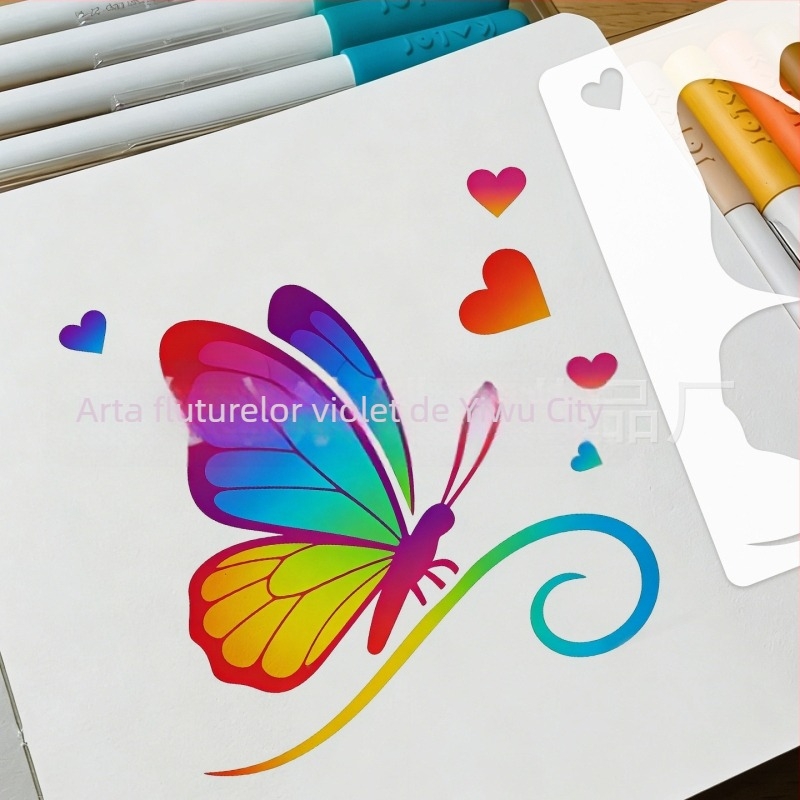 Șablon de desen din PET SJX-182 pentru trasare și pictură, temă Ziua Îndrăgostiților