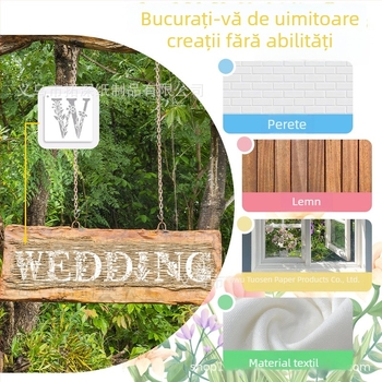 Șablon PET pentru DIY jurnalizare – modele cu flori, plante și litere în limba engleză (MB193, Brand Other)