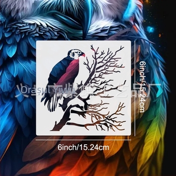 Șablon de desen cu siluete de animale, export internațional, PET, cod A1102, brand Yiwu City Purple Butterfly Crafts Factory