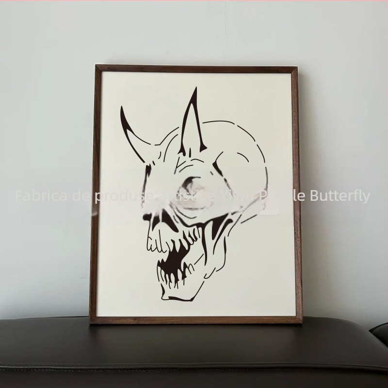 Șablon DIY pentru pictură pe craniu, material PET, marcă Purple Butterfly, fără autorizare IP