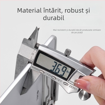 Glosen clemă de placă din aliaj de aluminiu cu placă MDF, antiderapant, pentru A4/A5, dimensiuni de montaj 316×226 mm și 231×145 mm