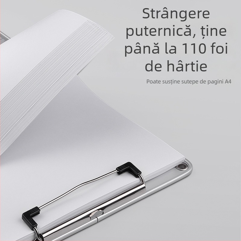 Glosen clemă de placă din aliaj de aluminiu cu placă MDF, antiderapant, pentru A4/A5, dimensiuni de montaj 316×226 mm și 231×145 mm