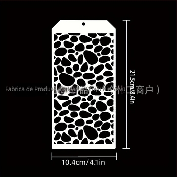 Șablon de pictură cu temă leopard, card plastic texturat decupat, fundal pentru pictură prin zgâriere pentru copii; Material: Plastic; Importat: Da; Drepturi IP: Nu