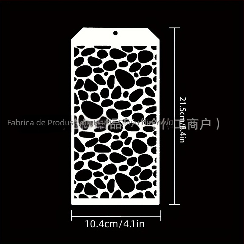 Șablon de pictură cu temă leopard, card plastic texturat decupat, fundal pentru pictură prin zgâriere pentru copii; Material: Plastic; Importat: Da; Drepturi IP: Nu