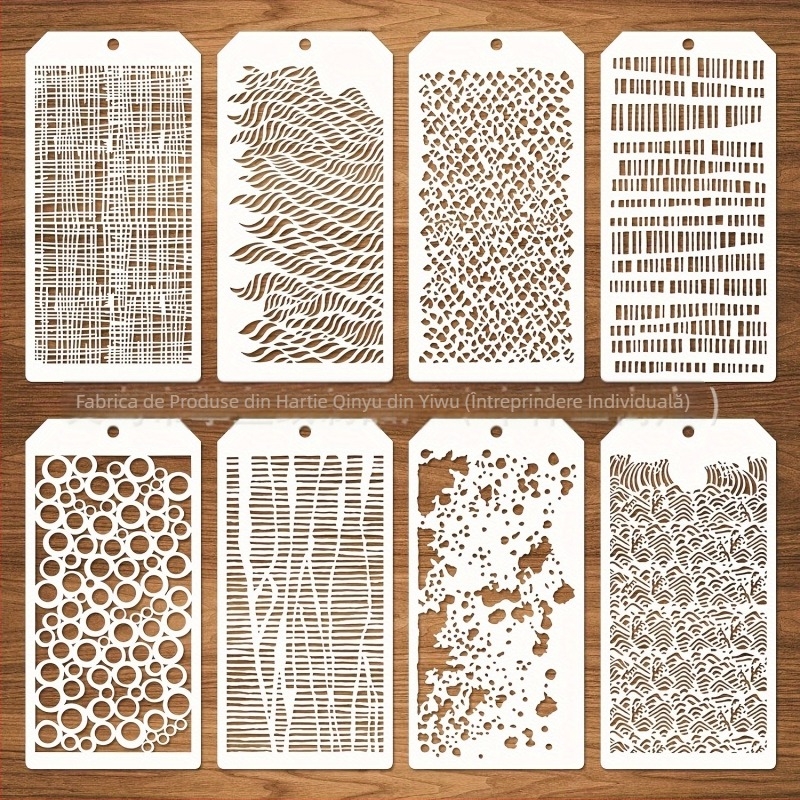 Șablon de pictură cu temă leopard, card plastic texturat decupat, fundal pentru pictură prin zgâriere pentru copii; Material: Plastic; Importat: Da; Drepturi IP: Nu