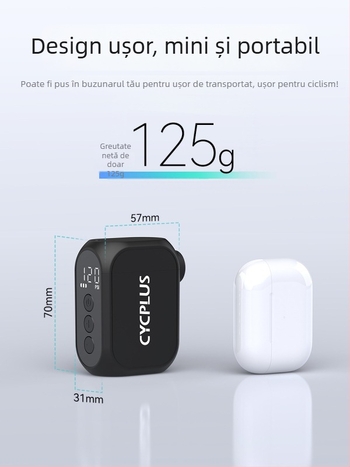 Pompa manuală portabilă pentru bicicletă