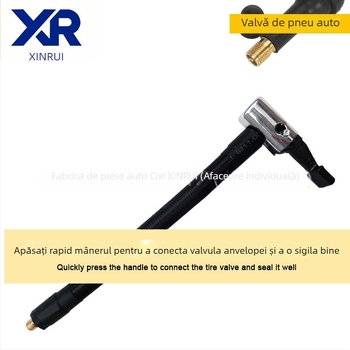 Cuplu cupru M6 pentru furtunul pompe de aer auto – extinție furtun, alimentare USB, 25 L/min