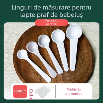 Linguriță măsurătoare pentru lapte praf de bebeluși, capacitate 15 ml, 2–3 secțiuni, material PP, stil modern minimalist, marcă Hardy Rabbit