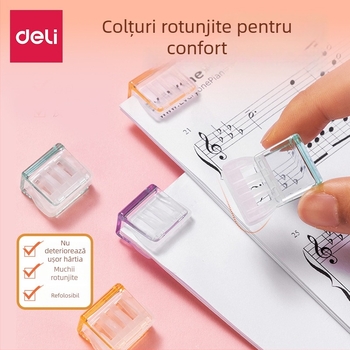 Deli clip acrilic pentru foi de test și legare fără cusur