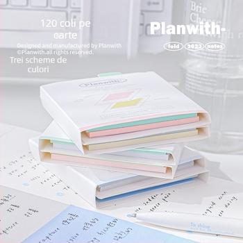 Rosyposy notițe autoadezive în stil acordeon, bloc de notițe portabil cu spate adeziv, fără licență IP