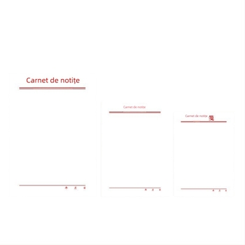 Set de caiete: fără adeziv, pagini goale de rupt, formă Paper Brick, ambalaj de bază