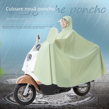 Xin Sports Poncho de ploaie pentru adulți, pentru mașini electrice/motociclete, țesătură Oxford, strat impermeabil PVC, acoperire pentru tot corpul