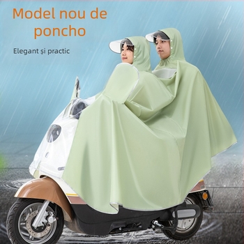 Xin Sports Poncho de ploaie pentru adulți, pentru mașini electrice/motociclete, țesătură Oxford, strat impermeabil PVC, acoperire pentru tot corpul