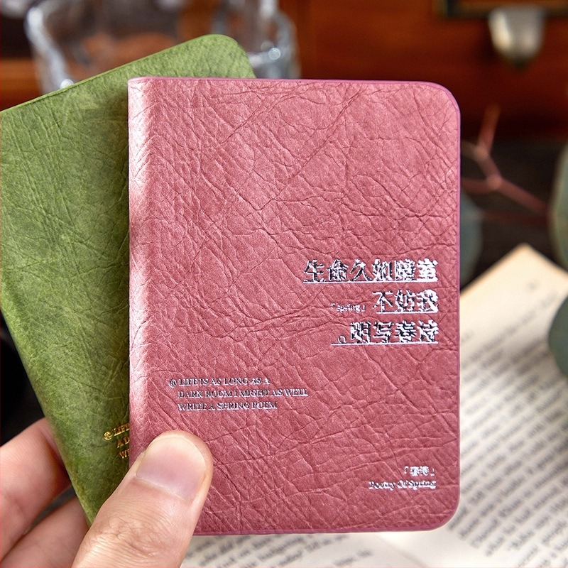 Caiet Pick Up Light, copertă din Dupont hârtie, ștampilare cu aur, legare manuală, 100–200 de pagini