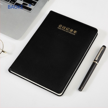 Baoke caiet de întâlniri în stil retro, copertă din piele artificială, legare prin sârmă, Dowling hârtie, 80 g, 100–200 de pagini