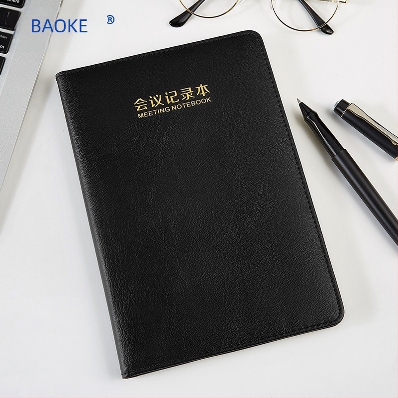 Baoke caiet de întâlniri în stil retro, copertă din piele artificială, legare prin sârmă, Dowling hârtie, 80 g, 100–200 de pagini