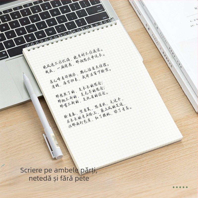 Bloc de notițe Deli cu legare spirală, model LPB580, hârtie din pulpă de lemn, 70 g/m², 50–100 pagini