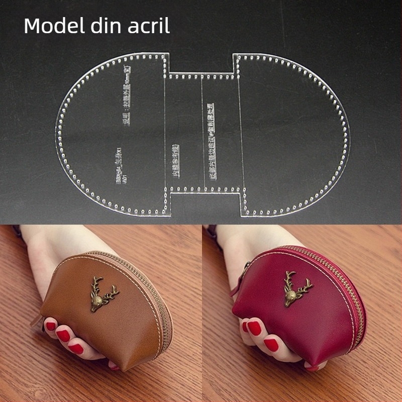 Șablon acrilic pentru portofel DIY și monedă — Autorizare IP: Da; Brand: Altul; Tip IP: Altul