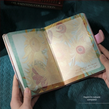 Jurnal Chengpin: motif de lumină și umbră inspirat de Monet, legare cu adeziv, 180 de pagini, hârtie 100 g