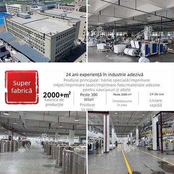 Etichete autoadezive rotunde – suprafață de hârtie, grosime 0,07 mm, adeziv ecologic, rezistență 60°C