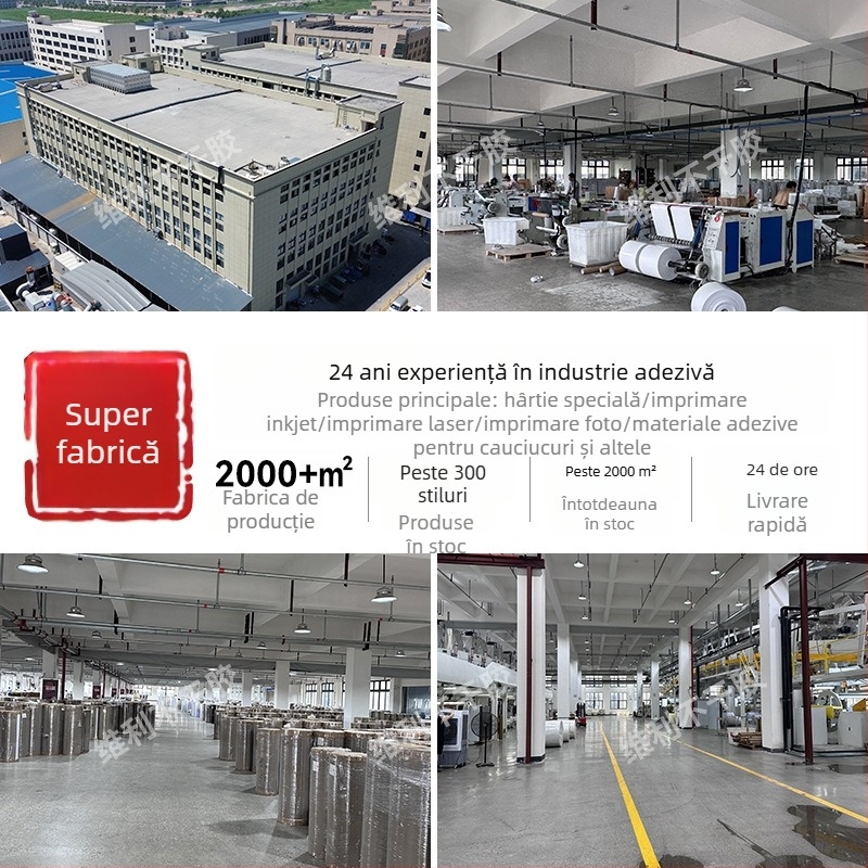 Etichete autoadezive rotunde – suprafață de hârtie, grosime 0,07 mm, adeziv ecologic, rezistență 60°C