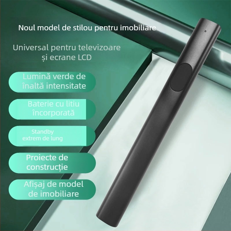 Pointer laser USB reîncărcabil, lungime de undă 532 nm, distanță 1000, baterie litiu
