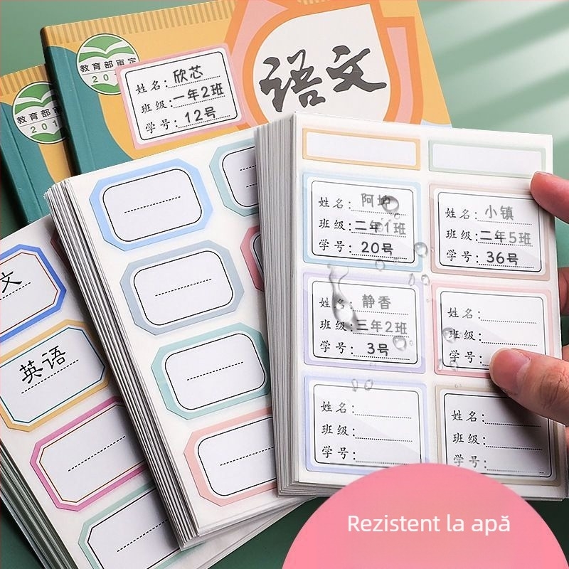 Pengyi Etichete cu nume scrise de mână pentru școală – Etichete pentru caiete și cănute, Nr produs ali-761946333618, Material: Altul, Fără prelucrare personalizată
