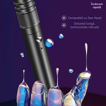 Pix laser USB pentru pisici, lanternă, reîncărcabil, rază lungă