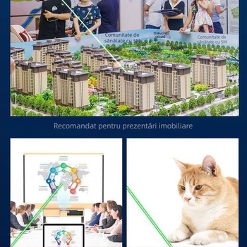 Pix laser USB pentru pisici, lanternă, reîncărcabil, rază lungă