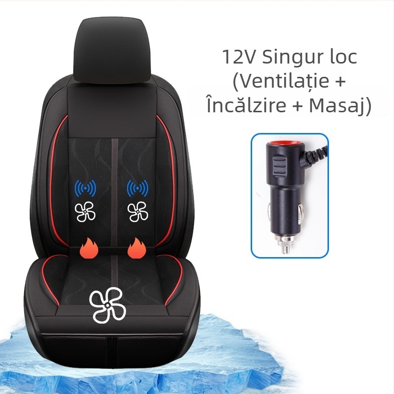 CHEGES Pernă auto cu ventilație, suprafață Ice Silk, fără umplutură, fără personalizare, ventilație de vară