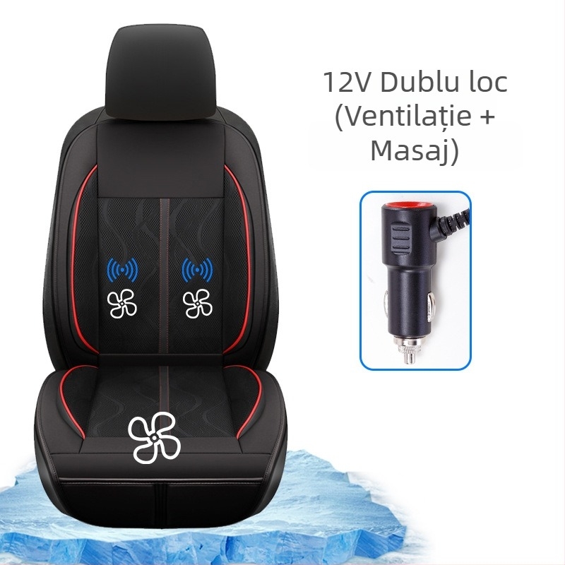 CHEGES Pernă auto cu ventilație, suprafață Ice Silk, fără umplutură, fără personalizare, ventilație de vară