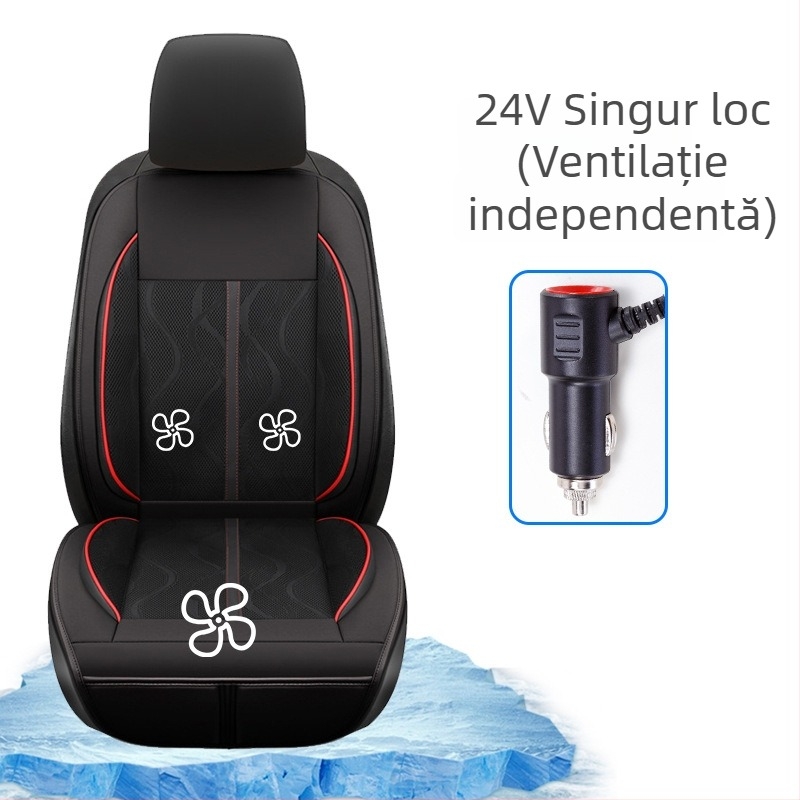 CHEGES Pernă auto cu ventilație, suprafață Ice Silk, fără umplutură, fără personalizare, ventilație de vară