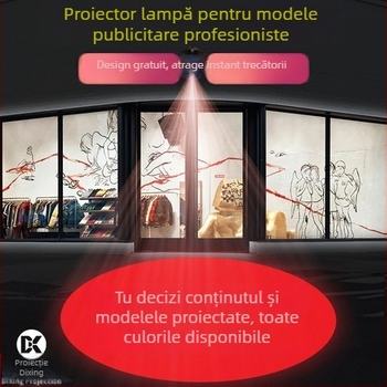 Proiector de reclamă cu logo rotativ, LED, 220V, IP20, model proiector logo