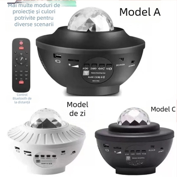 Mini Lumină Laser cu Proiecție Cer Înstelat – LED, IP43, 5V, pentru exterior