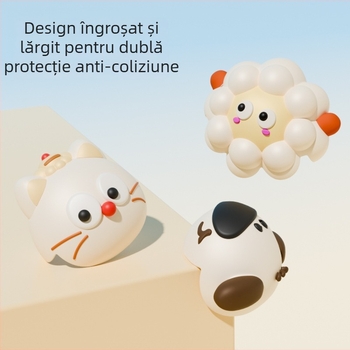 Protector de colț din silicon pentru masă – sferic, protecție a marginii, stil desen animat, anti-coliziune