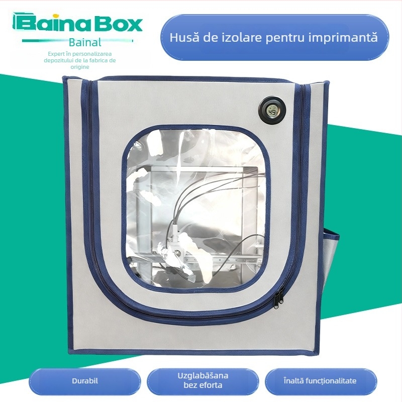 DEERCHIRP Cutie de izolare pentru imprimanta 3D – ignifugă, fonică, anti-praf și rezistentă la umezeală, pentru interior; greutate 3 kg