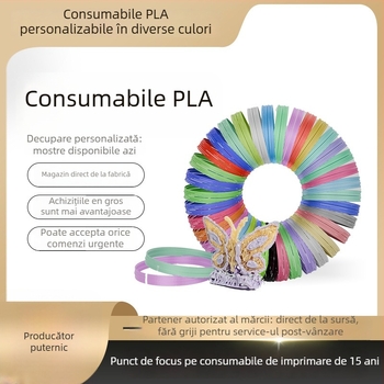 Filament 3D pentru imprimare, amestec PLA/PCL, rezistență înaltă, material ecologic, precizie de imprimare 0.01 mm