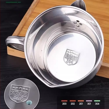 Separator de ulei pentru supă din oțel inoxidabil – filtrare ulei, supă clară, stil japonez, pentru bucătărie de uz casnic