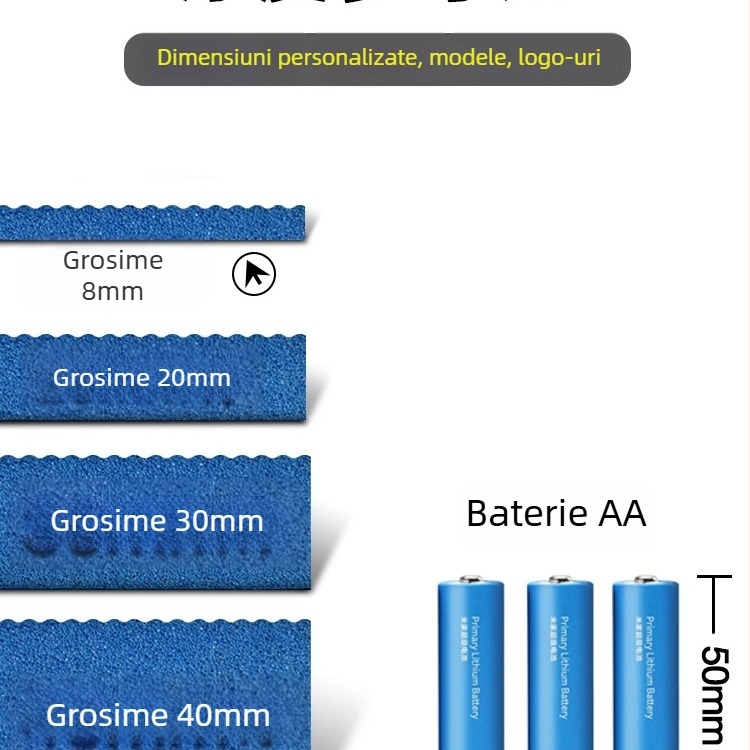 Covoraș de yoga – antiderapant, absorbant de șocuri, antrenament pentru inversiune; grosime 8/20/30/40 mm