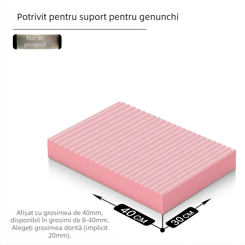 Covoraș de yoga – antiderapant, absorbant de șocuri, antrenament pentru inversiune; grosime 8/20/30/40 mm