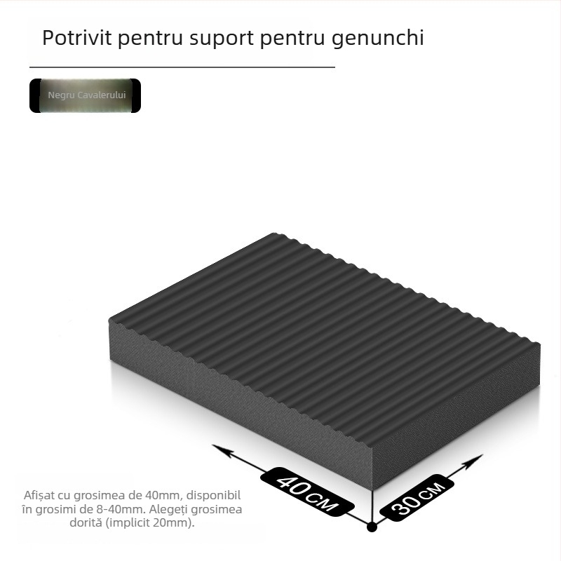 Covoraș de yoga – antiderapant, absorbant de șocuri, antrenament pentru inversiune; grosime 8/20/30/40 mm