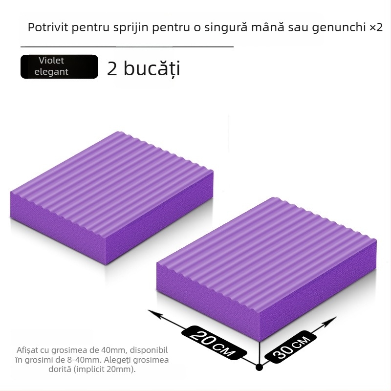 Covoraș de yoga – antiderapant, absorbant de șocuri, antrenament pentru inversiune; grosime 8/20/30/40 mm