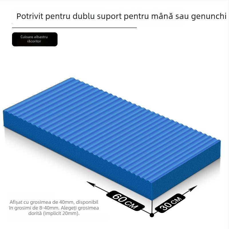 Covoraș de yoga – antiderapant, absorbant de șocuri, antrenament pentru inversiune; grosime 8/20/30/40 mm