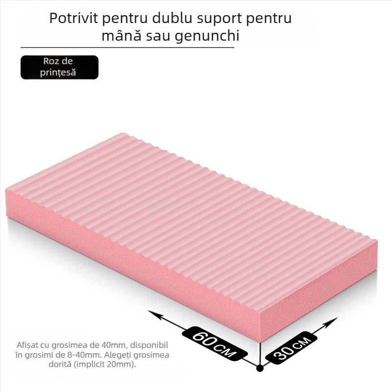 Covoraș de yoga – antiderapant, absorbant de șocuri, antrenament pentru inversiune; grosime 8/20/30/40 mm